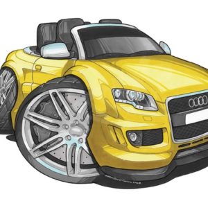 Audi RS4 Cabriolet Yellow
