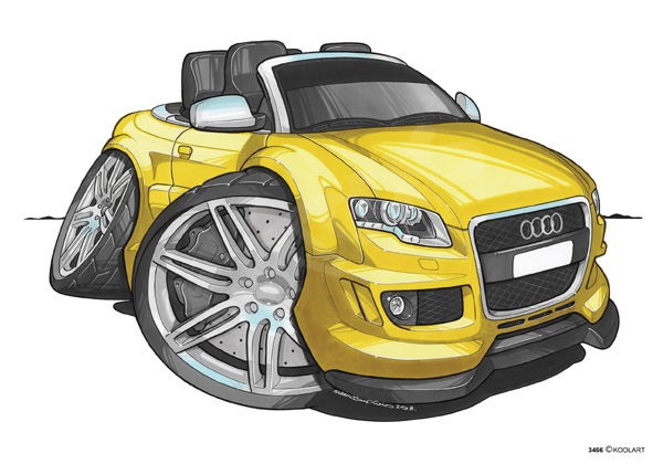 Audi RS4 Cabriolet Yellow