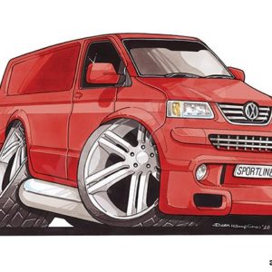 Volkswagen VW Transporter T5 Red