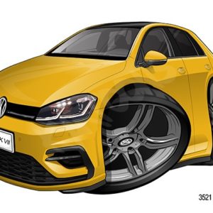 Volkswagen VW Golf MKVII Yellow