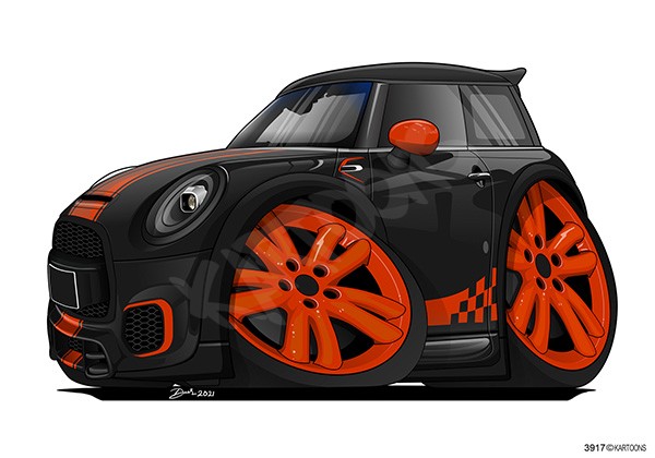 VW Mini Tuning Black & Orange